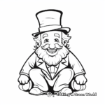 Funny Cartoon Leprechaun Coloring Pages 4