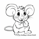 Funny Rat Coloring Pages for Youngsters 3