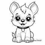 Furry French Bulldog Coloring Pages 1