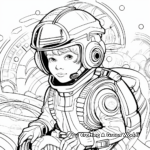 Futuristic 2023 New Year Coloring Pages 1