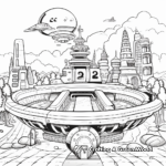 Futuristic 2023 New Year Coloring Pages 4