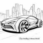 Futuristic Concept Car Coloring Pages 4