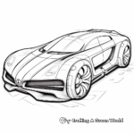 Futuristic Concept Car Coloring Sheets 1