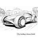 Futuristic Concept Car Coloring Sheets 3