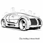 Futuristic Concept Car Coloring Sheets 4