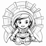 Futuristic Space Fan Coloring Pages 1