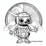 Futuristic Space Fan Coloring Pages 3