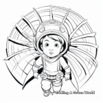 Futuristic Space Fan Coloring Pages 4