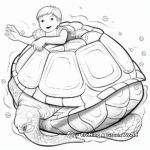 Galapagos Giant Turtle Shell Coloring Pages 1