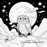 Galaxy and Space Coloring Pages for Night Owls 3