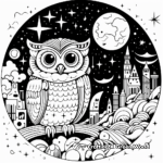 Galaxy and Space Coloring Pages for Night Owls 4