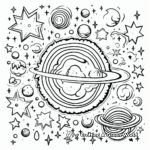 Galaxy-Inspired Doodle Star Coloring Pages 3