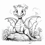 Garden Dragon Adult Coloring Pages 1