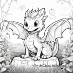 Garden Dragon Adult Coloring Pages 2