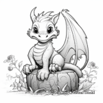 Garden Dragon Adult Coloring Pages 3