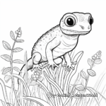 Garden Variety House Gecko Coloring Page 3