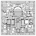 Geometric Doodle Coloring Sheets for Geeks 2