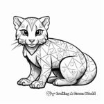 Geometric Leopard Gecko Coloring Pages 2