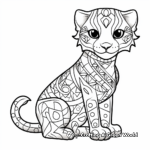 Geometric Leopard Gecko Coloring Pages 3