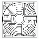 Geometric Mosaic Coloring Pages for Creativity 2