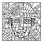 Geometric Mosaic Coloring Pages for Creativity 3