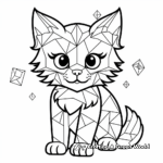 Geometric Pattern Ragdoll Cat Coloring Pages 4