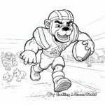 Georgia Bulldog in Action: Athletic Games Coloring Pages 2