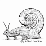 Giant African Snail Coloring Pages 3
