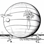 Giant Beach Ball Coloring Pages 1
