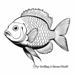 Giant Bluegill Fish Coloring Pages 2