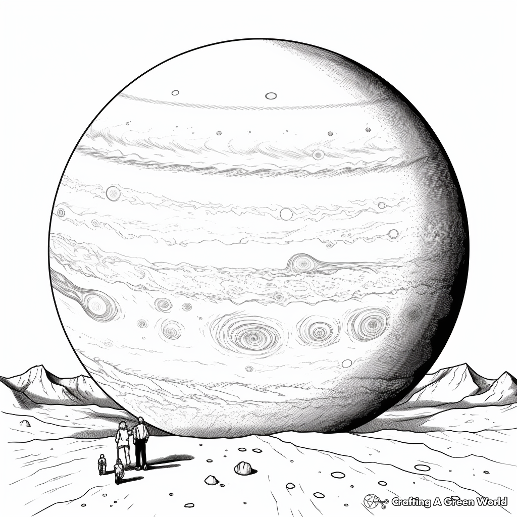 Giant Jupiter Coloring Pages 1