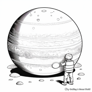 Giant Jupiter Coloring Pages 2