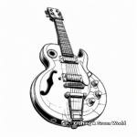 Gibson Les Paul Guitar Coloring Printables 1