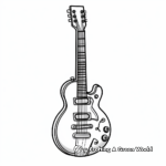 Gibson Les Paul Guitar Coloring Printables 2