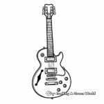 Gibson Les Paul Guitar Coloring Printables 4