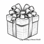 Gift-Packed Christmas Present Coloring Pages 1