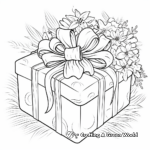 Gift-Packed Christmas Present Coloring Pages 3