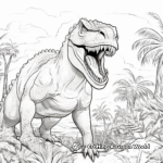 Gigantic Giganotosaurus Adult Coloring Pages 1