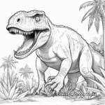Gigantic Giganotosaurus Adult Coloring Pages 2