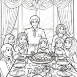 Give Thanks: Thanksgiving Banner Coloring Page 1