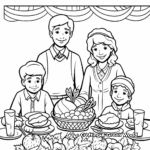 Give Thanks: Thanksgiving Banner Coloring Page 2
