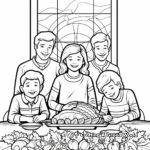 Give Thanks: Thanksgiving Banner Coloring Page 3