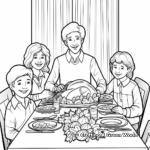 Give Thanks: Thanksgiving Banner Coloring Page 4