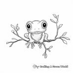 Glass Frog: Transparent Tree Frog Coloring Pages 4