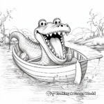 Glorious Gharial Coloring Pages 3