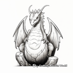 Glowing Light-Filled Dragon Egg Coloring Pages 1