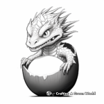 Glowing Light-Filled Dragon Egg Coloring Pages 3