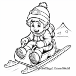 Gnome on a Sleigh Ride: Adventure Coloring Pages 2