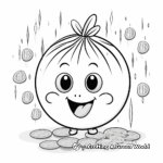 Gold Coin Rain Coloring Pages 1