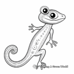 Gold Dust Day Gecko Coloring Page for Kids 4